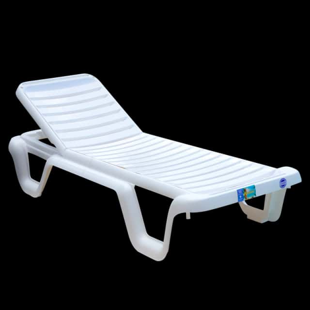 Reposera "Hawaii" Blanca/Blanca