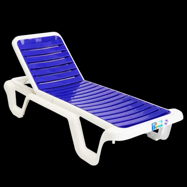 Reposera "Hawaii" Blanca/Azul