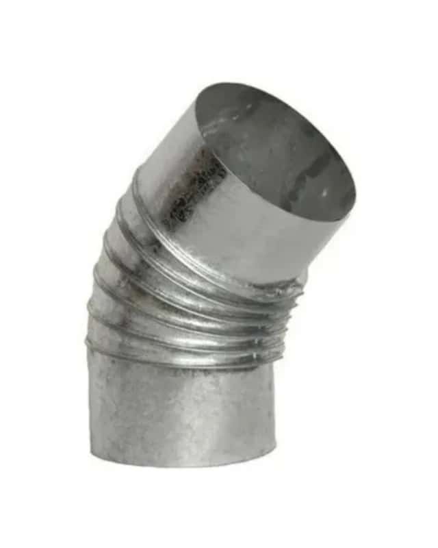 Curva Corrugada A 45° 4 Zinc Chapa 24