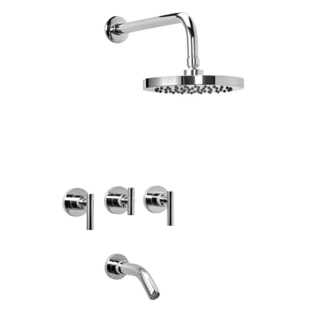 Ducha Emb.C/Transf.Cr.C.Cer."Adra Plus"80-166 Peirano