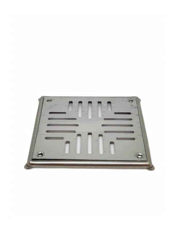Reja De Piso 20 X 20 Economica Acero Inox.