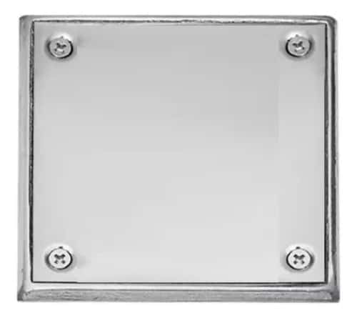 Tapa Piso 10 X 10 Economica Acero Inox.