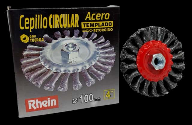 Cepillo Plano Acero Ret. C/Tuerca 115 MM.