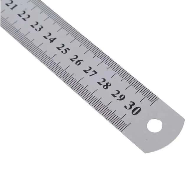Regla De Acero Inox. De 30 CM. Importada