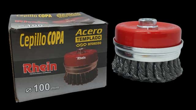 Cepillo Copa Acero Retorcido 75 MM.