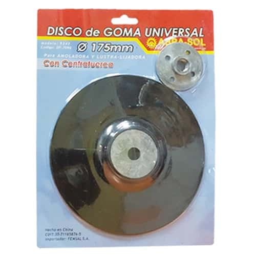 (247) Disco De Goma P/Lustralijadora 178 MM.