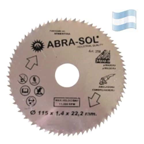 (250) Sierra Circular Plana P/Amoladora 115 MM.