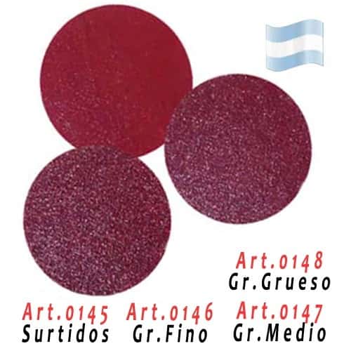 (146) Disco Lija Sist. Velcro Fino 127 MM. (3 Un.)