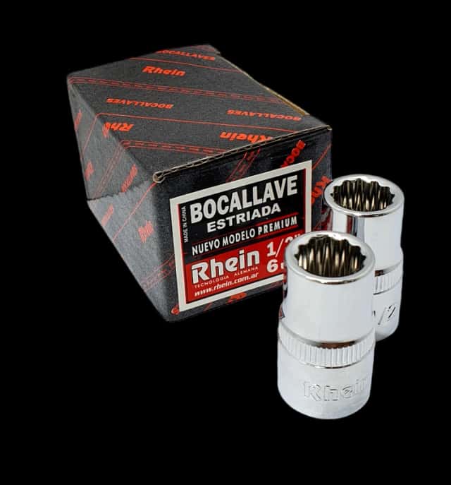 Bocallave Estriado Corto De 7 MM.