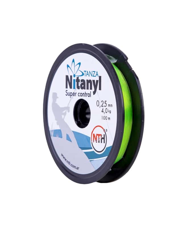 Tanza Pesca 0,25 MM. X 12 Un. Rollo X 100 MTS. Verde
