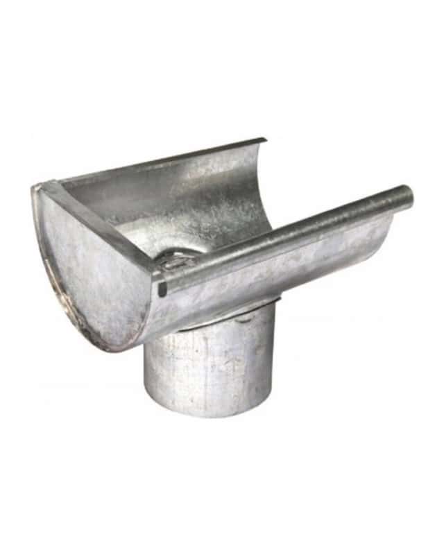 Boquetas Media Caña Derecha De 18 CM. Zinc