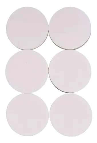 Tope Goma Redondo 2 CM. X 12 Un. Blanco