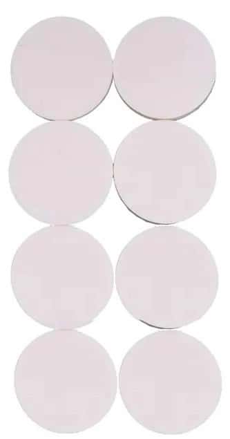 Tope Goma Redondo 3 CM. X 8 Un. Blanco