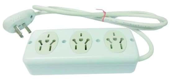 Prolongador 3 Tomas C/Cable 3 MTS.