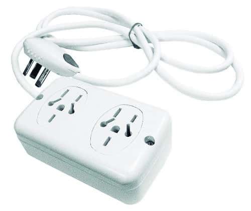 Prolongador 2 Tomas C/Cable 1,5 MTS.