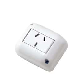 Caja Stik 1 Toma 10 Amp. Blanco