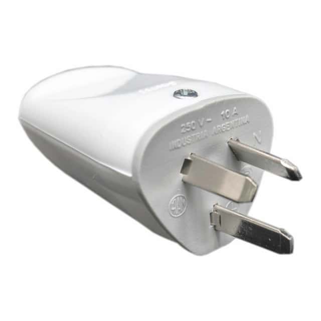 Ficha Macho Axial Blanco