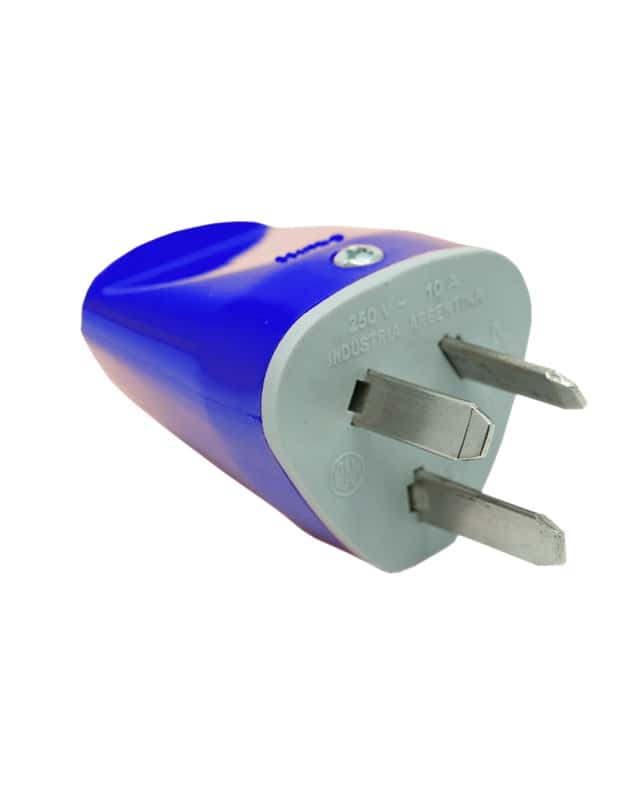 Ficha Macho Axial Azul