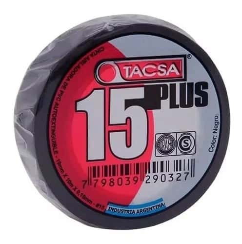 Cinta Ais. Plus 15- 19 MM. X 5 MTS. Negra