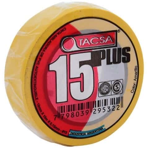 Cinta Ais. Plus 15- 19 MM. X 10 MTS. Amarillo