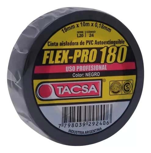 Cinta Flex-Pro 180- 19 MM. X 10 MTS. Tierra