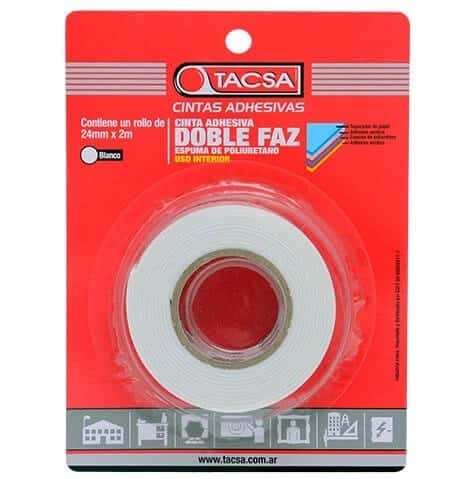 Cinta Doble Faz De Espuma 24 MM. X 2 MTS.