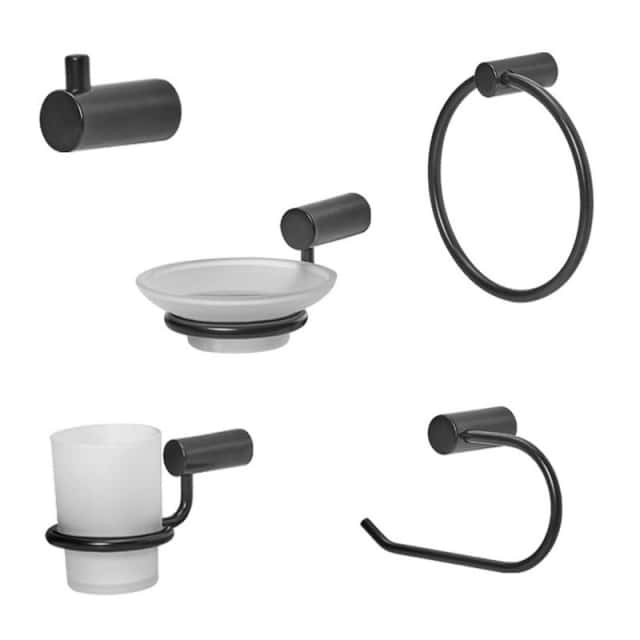 Set 5 Piezas Peirano Linea 10000 Black-10005BL