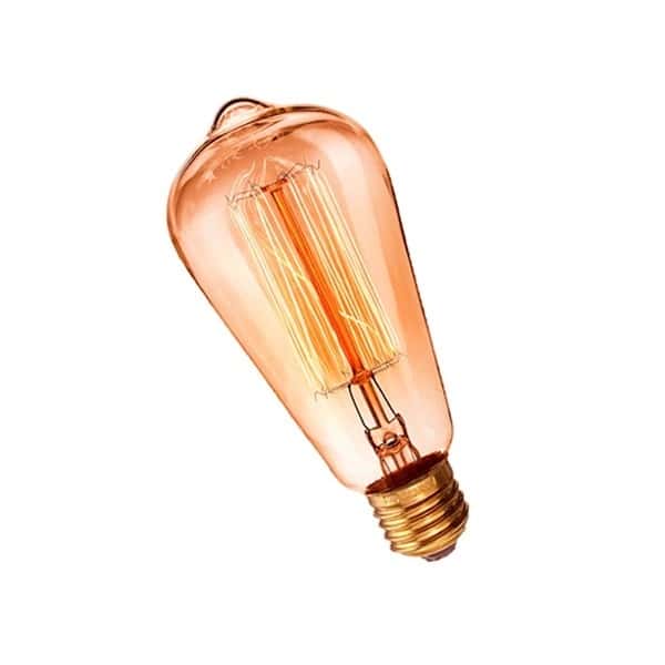 Lamp. Incand. Antique ST64 25 W. E27 Gold