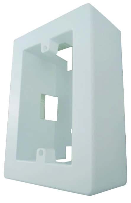 Caja Baja Rectangular De Superficie Bco.