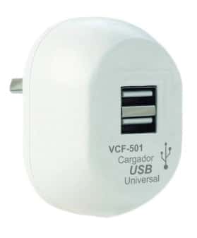 Cargador 2 Puertos USB