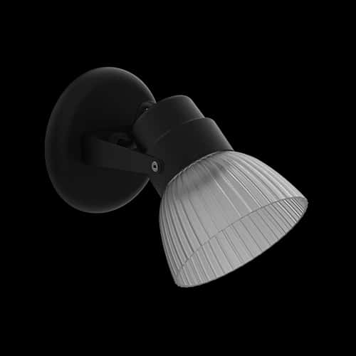Cabezal C/Tulipa De PVC E27 Negro