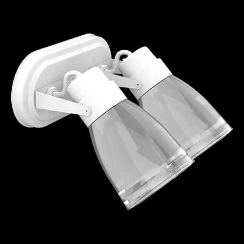 Cabezal Mod. 2006 2 Luces Blanco Oval.