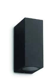 Aplique Pared Exterior Bidireccional Negro "Lb"