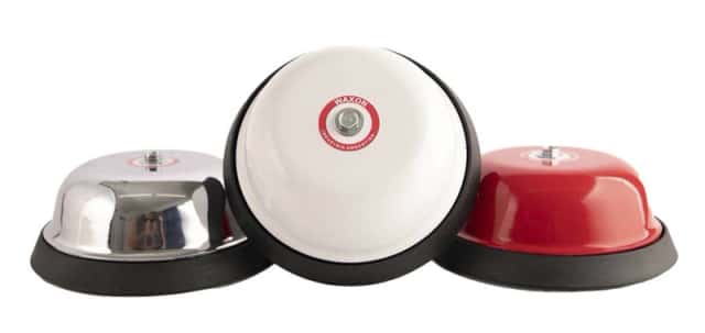 Campana De Alarma 15CM C/Transformador Roja 220/12 Volts "Dorbell"