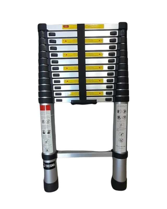 Escalera Telescópica De Aluminio 3.80 MTS.