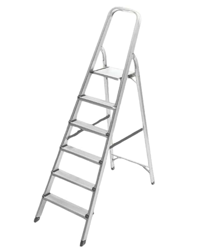 Escalera Plegable De Aluminio 4 Escalones