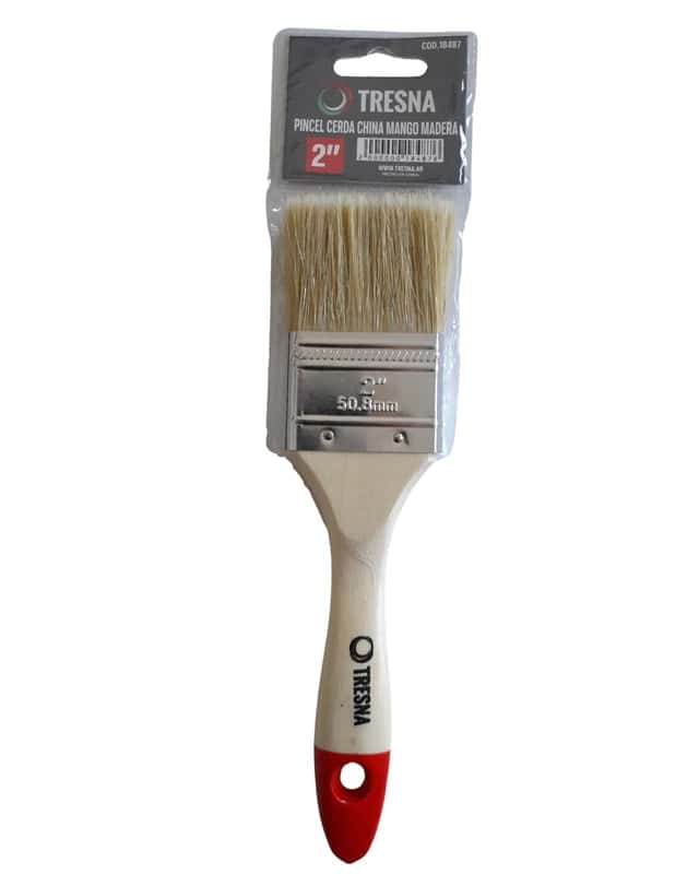 Pincel Cerda China Mango Madera De 2 "