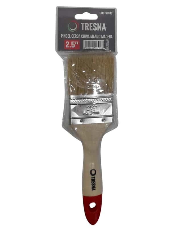 Pincel Cerda China Mango Madera De 2 1/2
