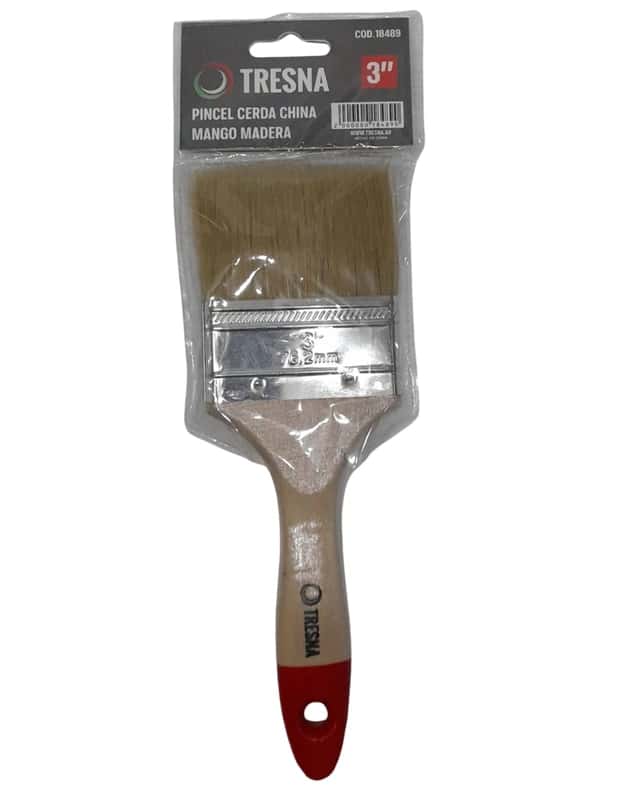 Pincel Cerda China Mango Madera De 3 "