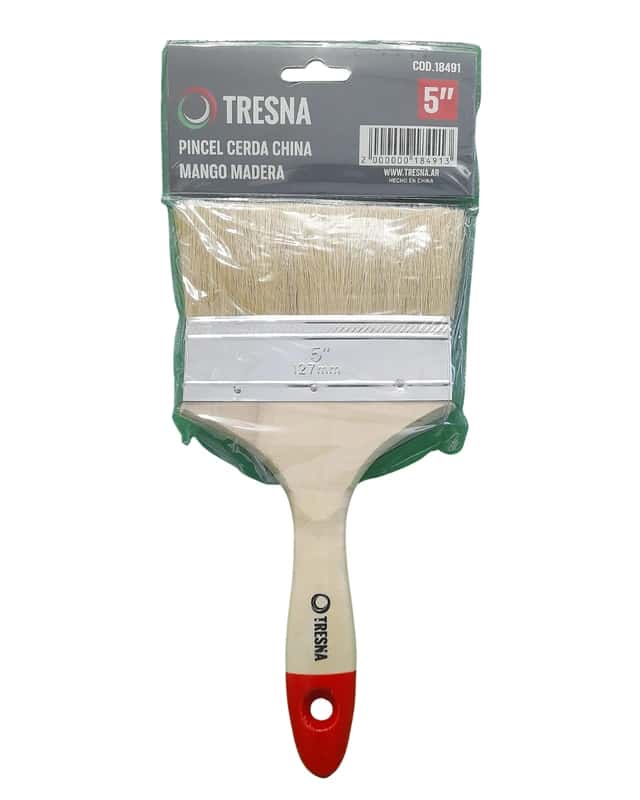 Pincel Cerda China Mango Madera De 5 "
