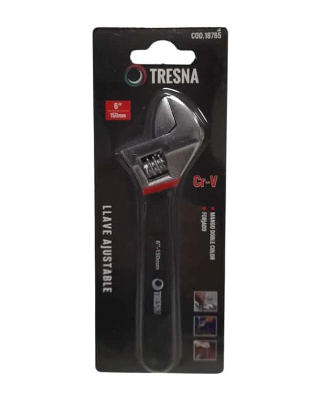 Llave Ajustable Cr-V Mango Soft 6"