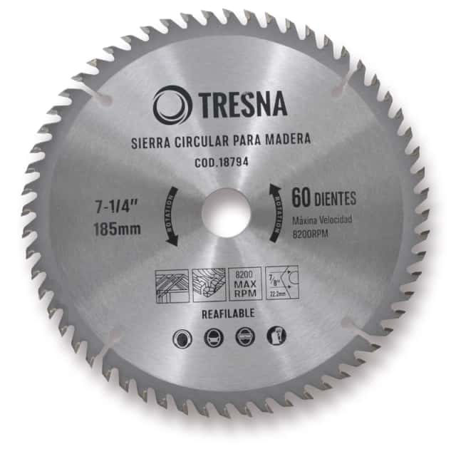 Sierra Circular P/Madera 115 MM. X 40 Dts.