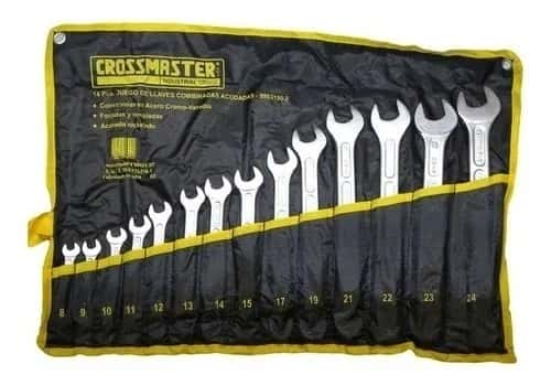 Jgo. 14 Llaves Comb. Acodadas MM. "Cross"- 5