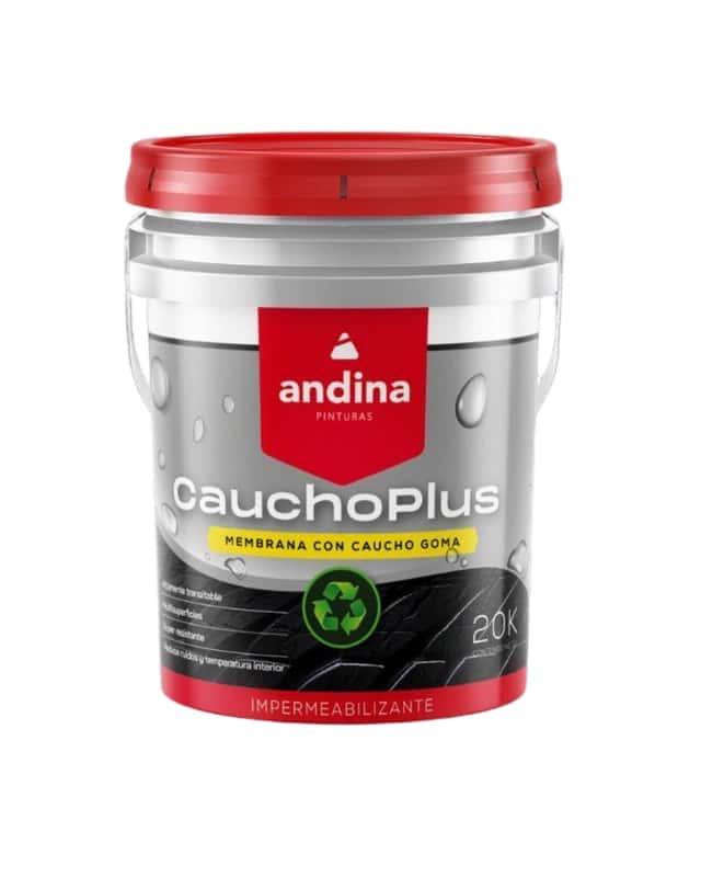 Membrana Caucho Plus Gris X 4 KG.Andina"