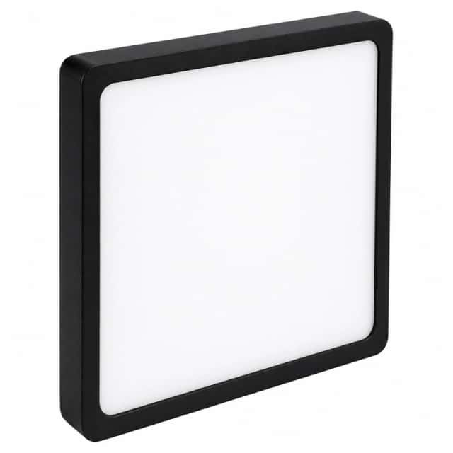 Plafon Negro Exterior Luz Fria Cuadrado 6 W.