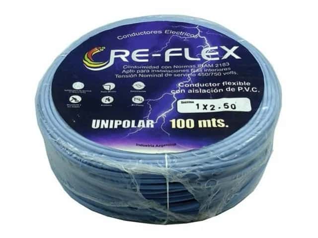 Cable Unipolar Celeste 1 X 1,00 X 100 MTS.