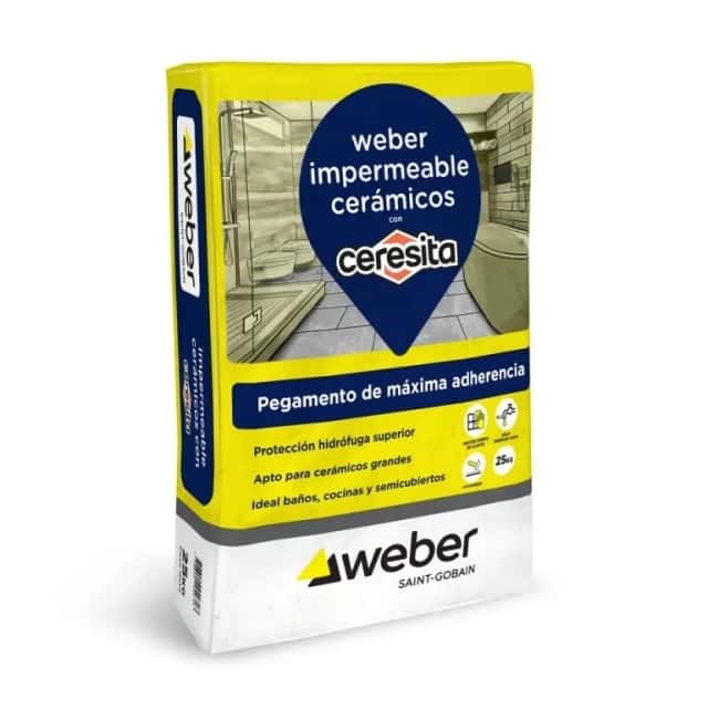 Pegamento P/Ceramicos C/Ceresita X 25 KG.