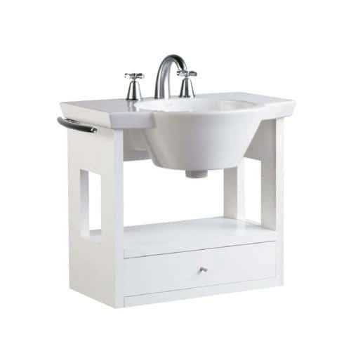 Mueble Blanco Y Lavatorio 65 CM. 1 Ag.
