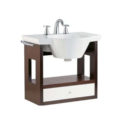 Mueble Wengue Y Lavatorio 65 CM. 1 Ag.