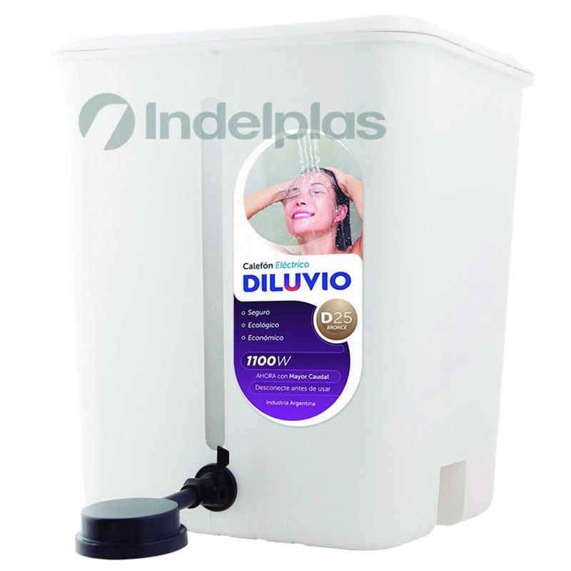 Calefon Plastico 25 LT. Resistencia De Acero Inoxidable Etiq. Roja — foto 1 de 1